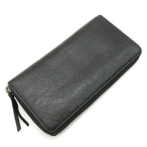 BALENCIAGA Long Wallet Continental Leather Black - Picture 2 of 7